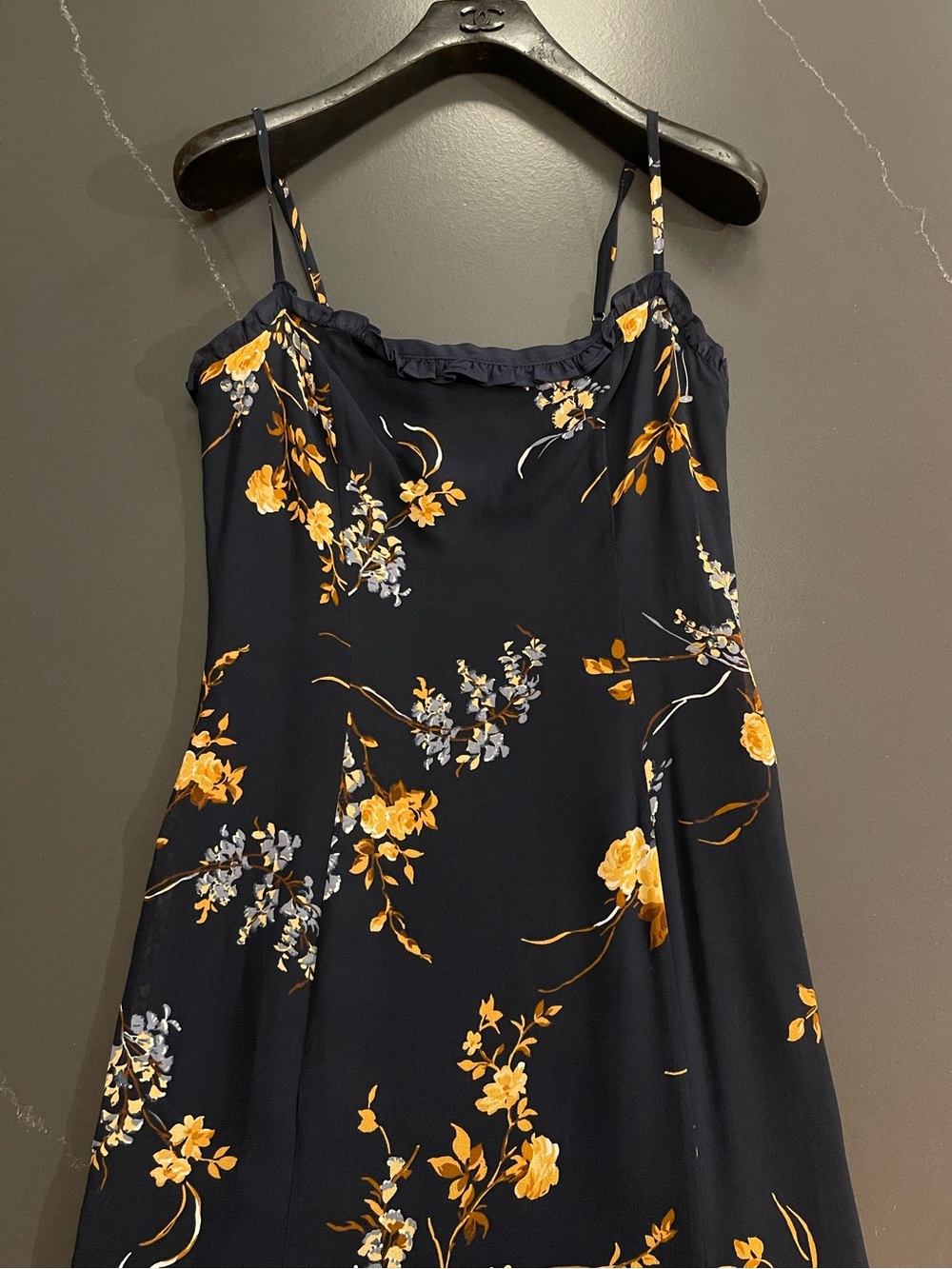 NEW REFORMATION Lilibet Dress in Navy Size 12 - Picture 7 of 13